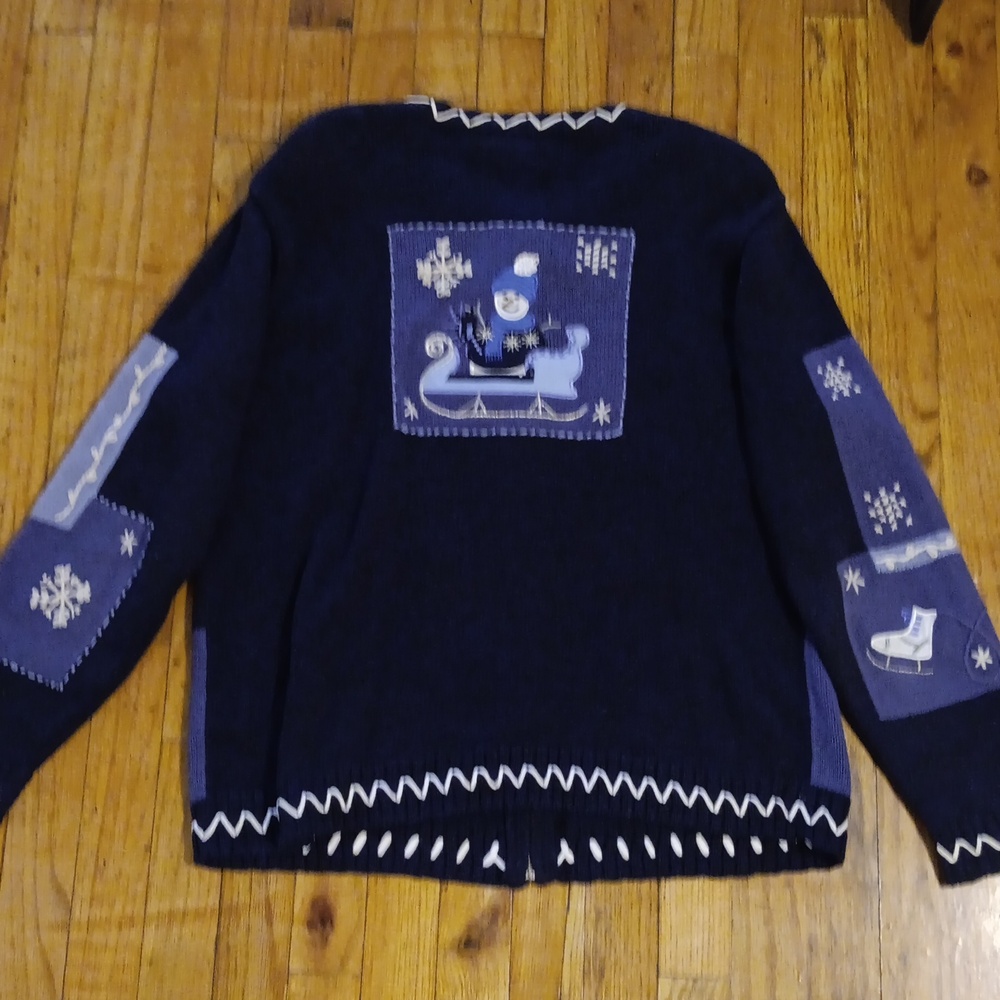 Dress Barn Winter Zip Up Sweater XL EUC - Picture 3 of 3
